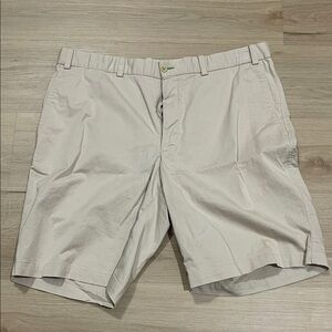 Men's Classic Tan Flat Front Shorts